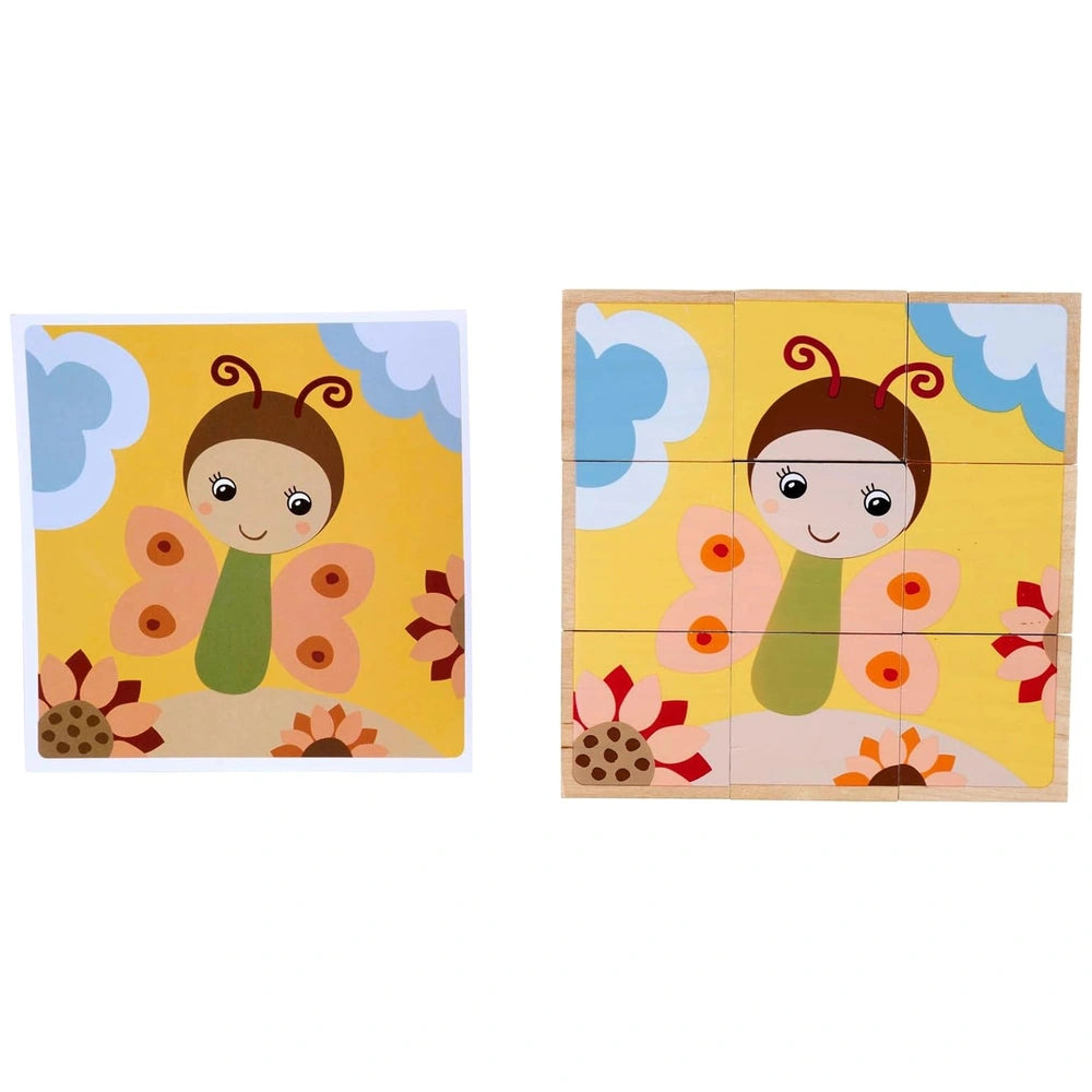 Eichhorn cubes feature a smiling cartoon character with antennae, set against a light yellow background with decorative eleme