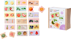 Montessori - Rompecabezas de Madera de Frutas y Verduras - Juguetes Educativos