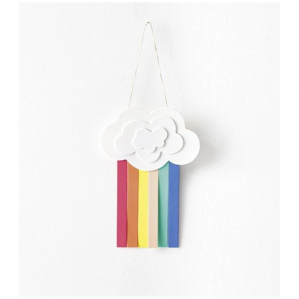 Folia Basic Foam Rubber Kit features a cloud-like, rectangular shape with red, orange, yellow, and blue colors, hanging from 