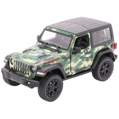 Gollness - Modelo a Escala Die-Cast Jeep Wrangler Camuflaje 2018 1-34 - 12.5 Cm - Vehículos de Juego