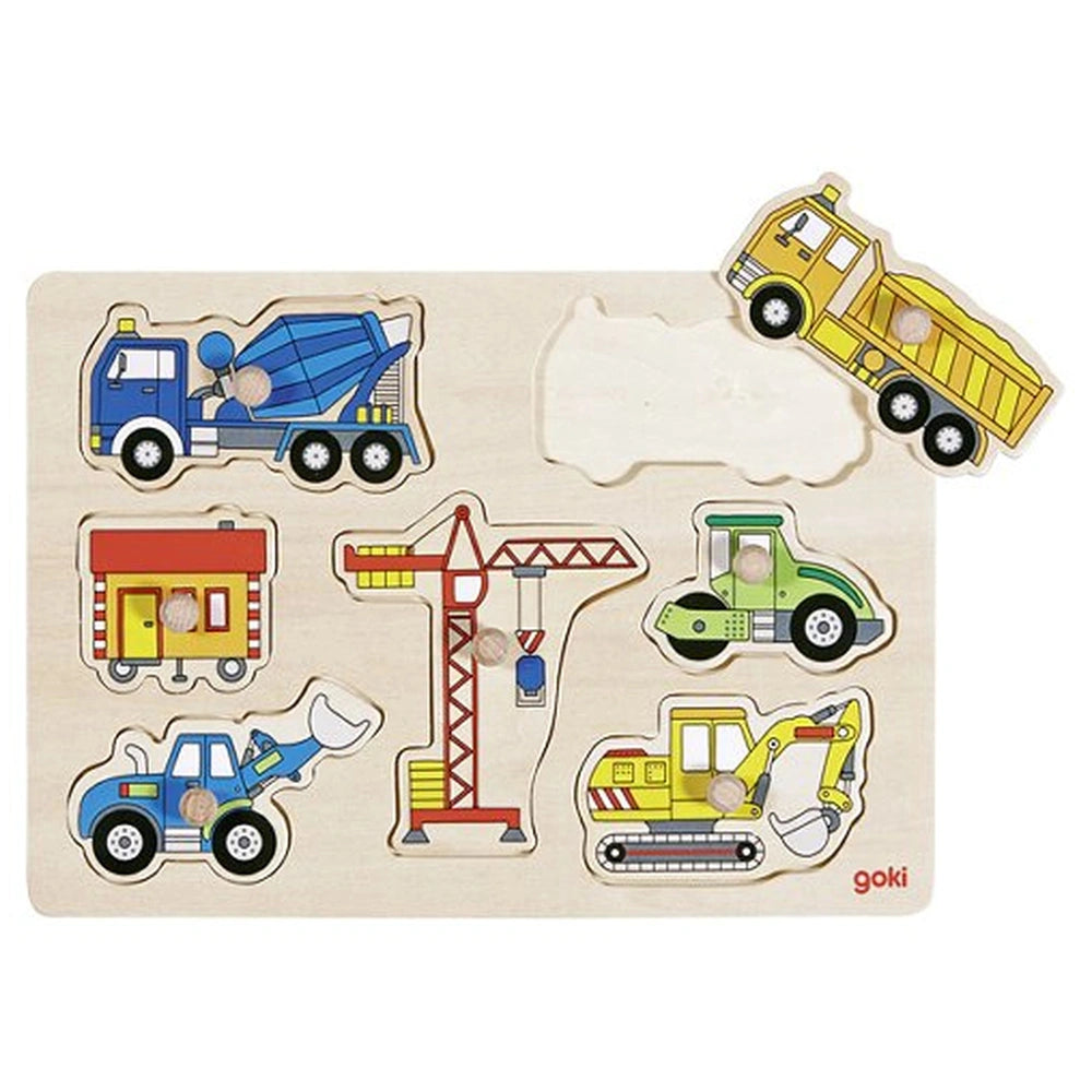 Gollness - Lift Out Puzzle Building Site Vehicles - Puzzles