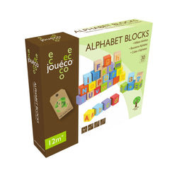 Johntoy - Wooden Alphabet Blocks 30 Pieces - Baby Activity Toys