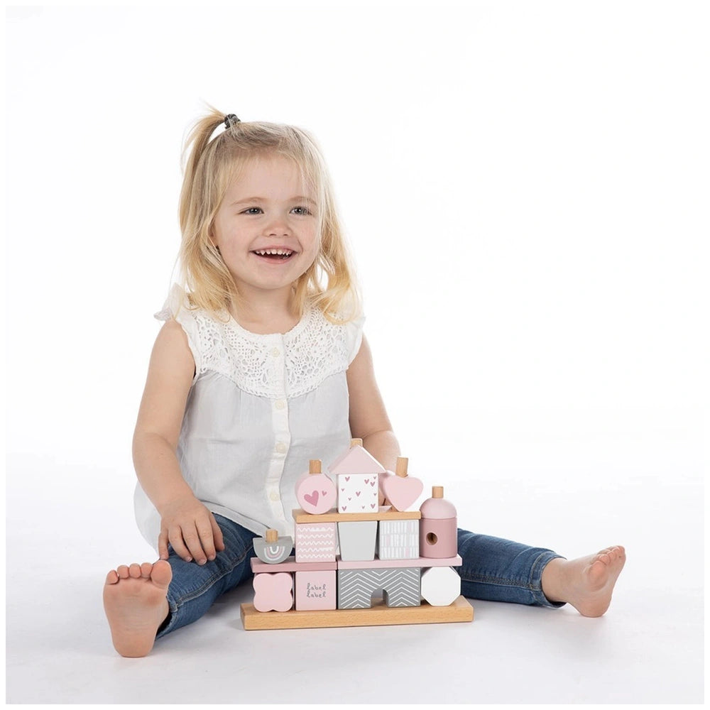 APPYTOYS | Bloques Apilables Label Label Rosa