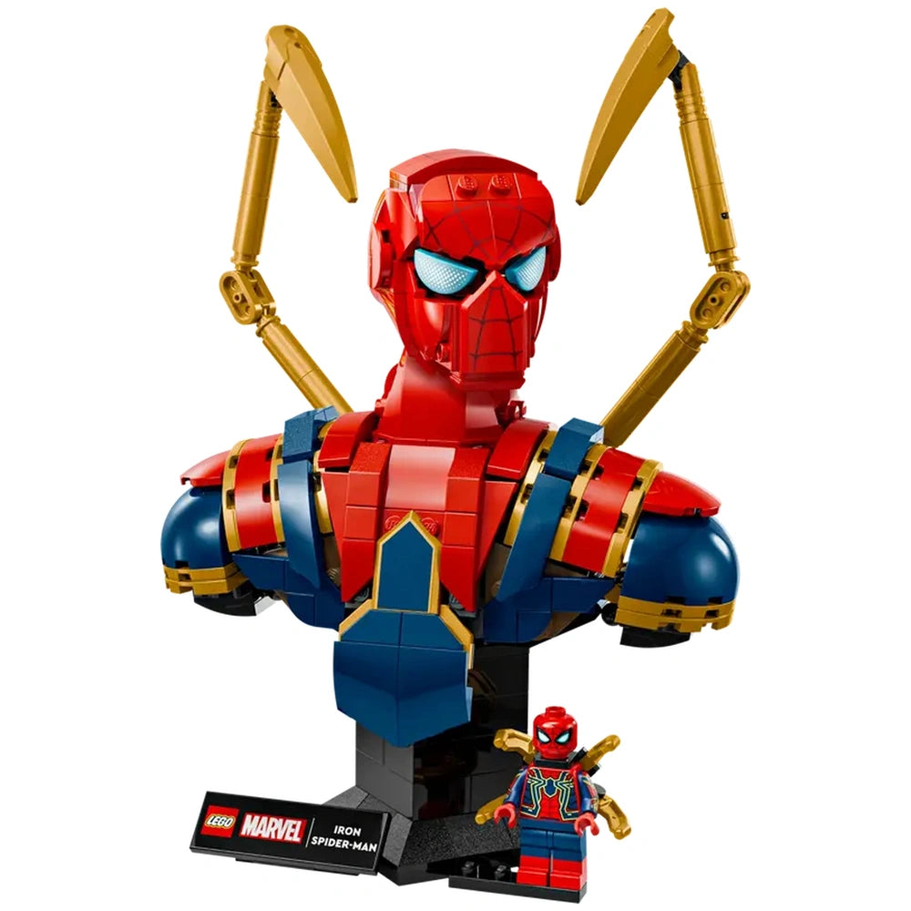 LEGO - Busto de Iron Spider-Man - Figuras de Acción y Juguetes