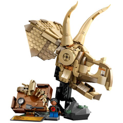 Lego - Jurassic World - Fósiles de Dinosaurios: Cráneo de Triceratops - Juguetes de Set de Construcción
