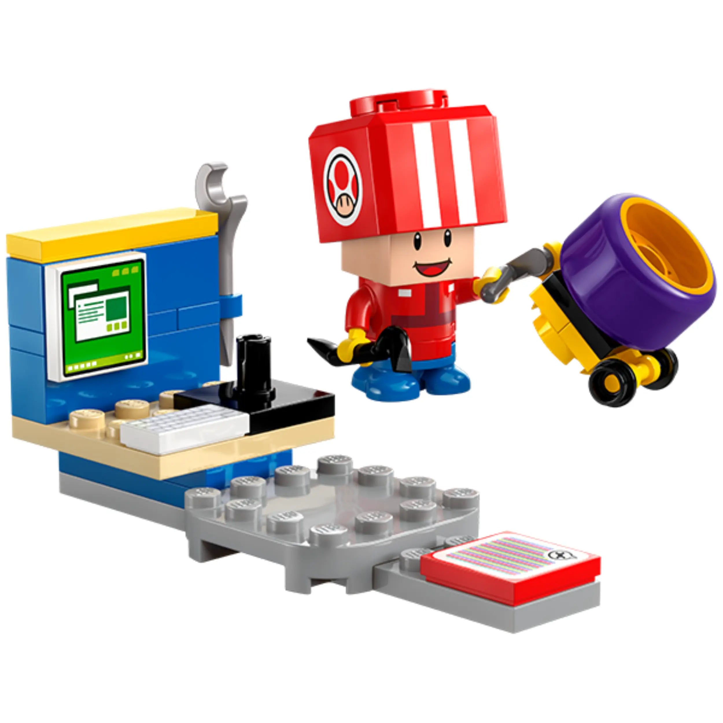 Lego - Super Mario - Parada de Toad en Mario Kart - Juguetes de Set de Construcción
