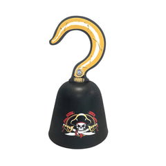 Liontouch Pirate Hook in black with yellow and white design, featuring a glossy finish for pretend play.