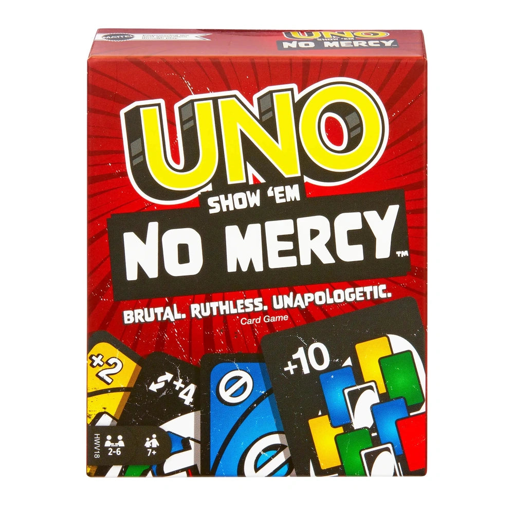 Mattel - UNO Muéstrales Sin Piedad - Juegos de Cartas