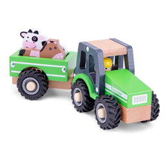 New Classic Toys - Tractor con Remolque - Animales - Vehículos de Juego
