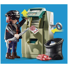 Playmobil City Action Persecución en Motocicleta de la Policía al Ladrón de Dinero - 70572