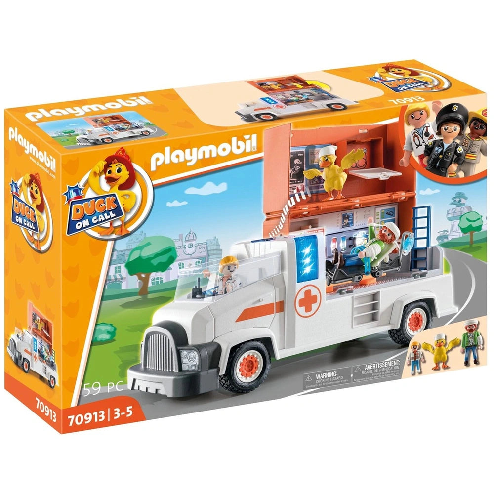 Playmobil Ambulancia de Patito en Llamada - 70913