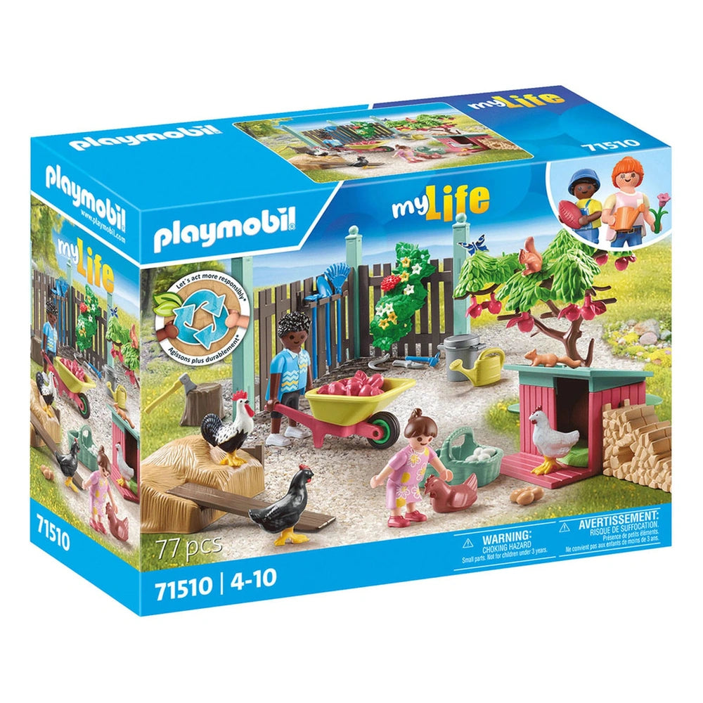 Playmobil My Life Little Chicken Farm In The Garden Of The Little House - 71510