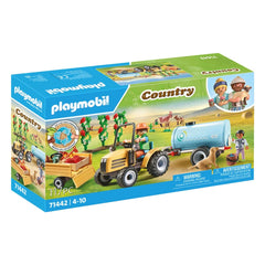 Playmobil Mi Vida Tractor Con Remolque Y Tanque De Agua - 71442