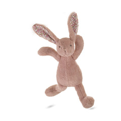 Fiore the Pink Little Bunny Plush is a 25 cm stuffed toy with a pink body and floral-patterned ears.