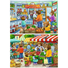 Ravensburger - Vamos a Comprar - 2x12 Piezas - Rompecabezas