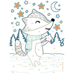 Ravensburger - Creart Badger Under The Stars - Painting By Numbers - Arts & Crafts