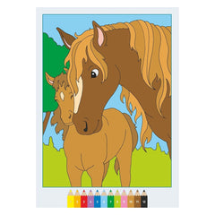 Ravensburger - CreArt - Libro de Colorear Creativo - Caballos Dulces - Artes y Manualidades