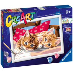 Ravensburger - Creart Two Cuddly Cats - Painting By Numbers - Arts & Crafts