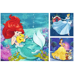 Ravensburger - Princesas Disney - Aventuras de las Princesas - 3x49 Piezas - Rompecabezas