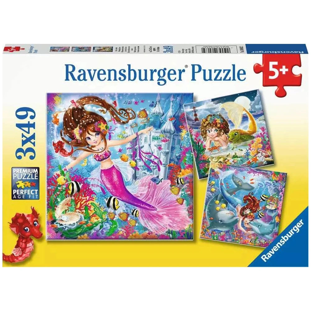 Ravensburger - Sirenas Encantadoras - 3x49 Piezas - Rompecabezas
