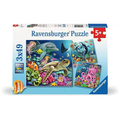 Ravensburger - Mundo Submarino Encantador - 3x49 Piezas - Rompecabezas