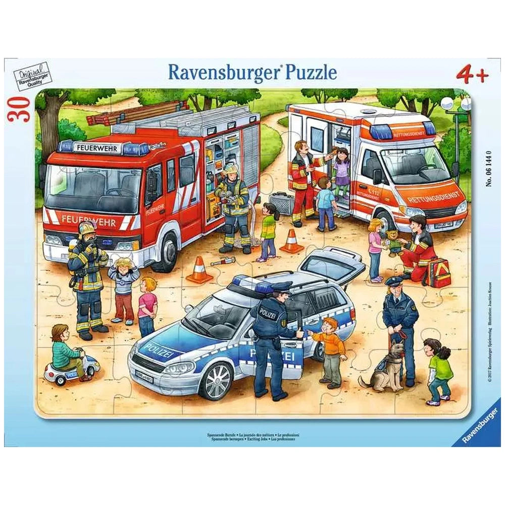 Ravensburger - Trabajos Emocionantes - 30 Piezas - Rompecabezas