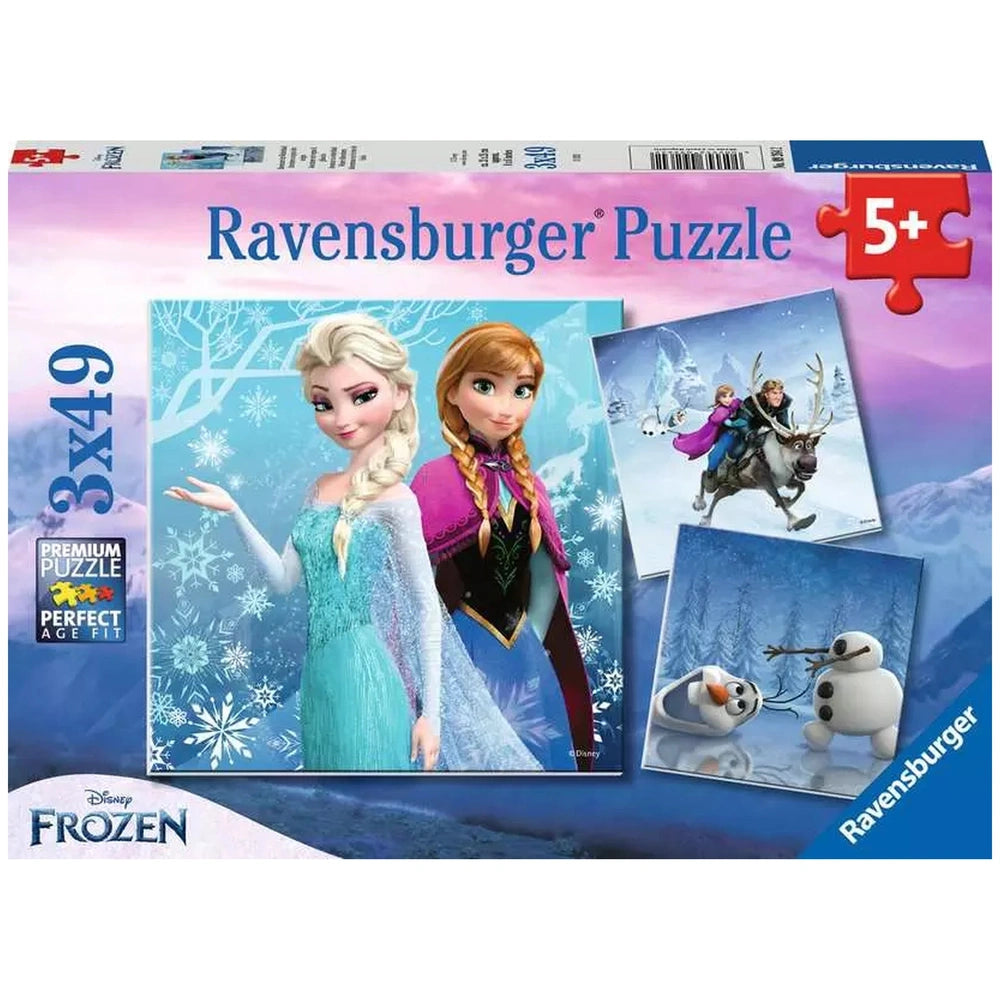 Ravensburger - Frozen - Aventura en el País de Invierno - 3x49 Piezas - Puzzles