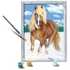 Ravensburger - Haflinger en la nieve - Artes y manualidades