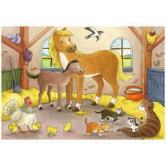 Ravensburger - Familias Animales Felices - 2x12 Piezas - Rompecabezas