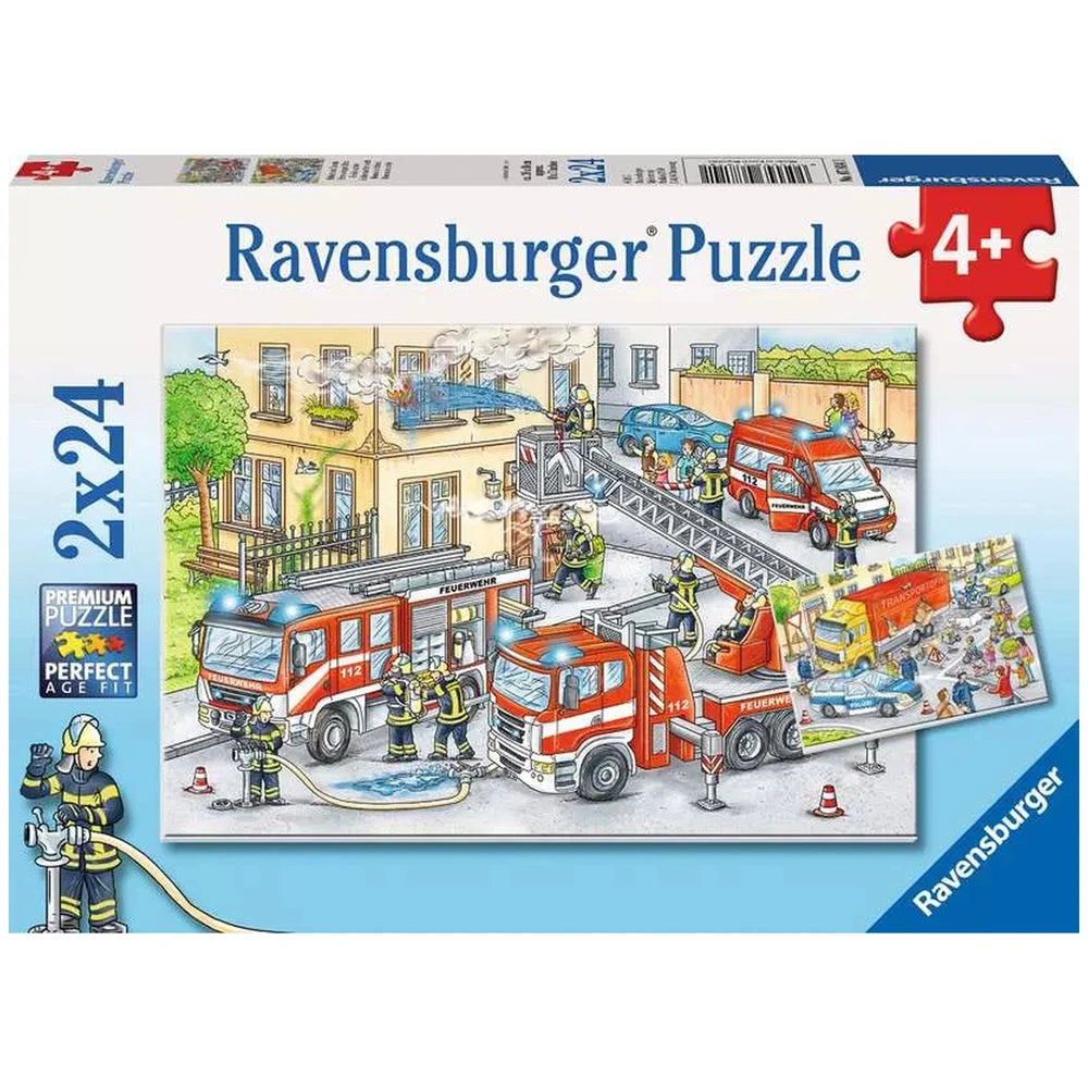 Ravensburger - Héroes en acción - 2x24 piezas - Puzzles