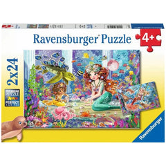 Ravensburger - Sirenas Mágicas - 2x24 Piezas - Rompecabezas
