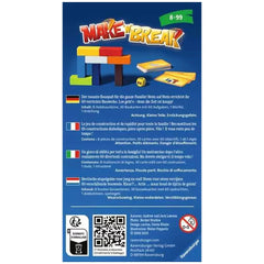 Ravensburger - Make N Break - Juego de Mesa - Instrucciones en Varios Idiomas