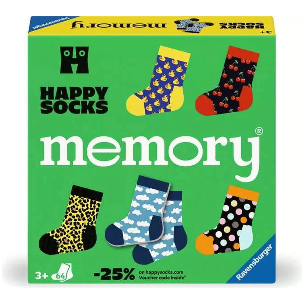 Ravensburger - Memory Happy Socks - Juegos de Cartas