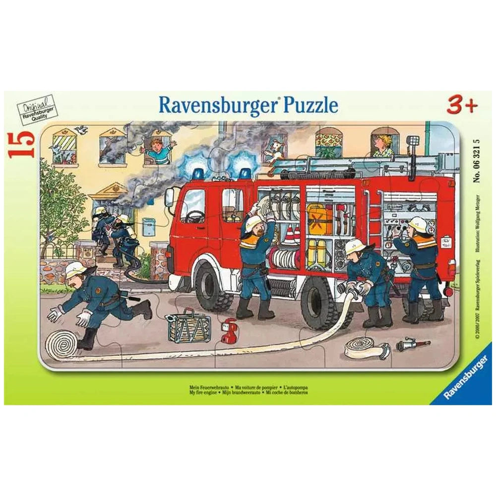 Ravensburger - Mi Camión de Bomberos - 15 Piezas - Rompecabezas