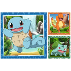 Ravensburger - Pokemon - Charmander Bulbasaur y Squirtle - 3x49 Piezas - Puzzles