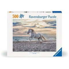 Ravensburger - Rompecabezas 500 Piezas Caballo en la Playa - Puzzles