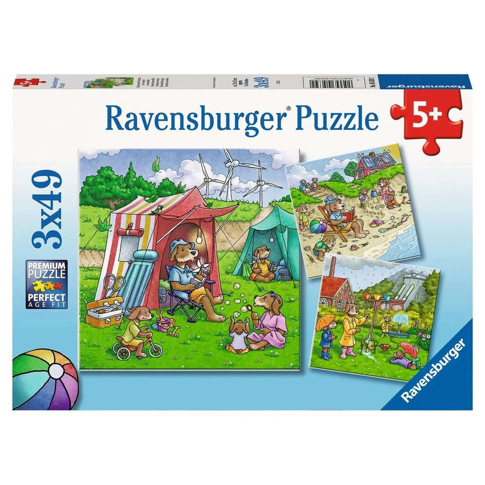 Ravensburger - Recarga tus baterías - 3x49 piezas - Puzzle