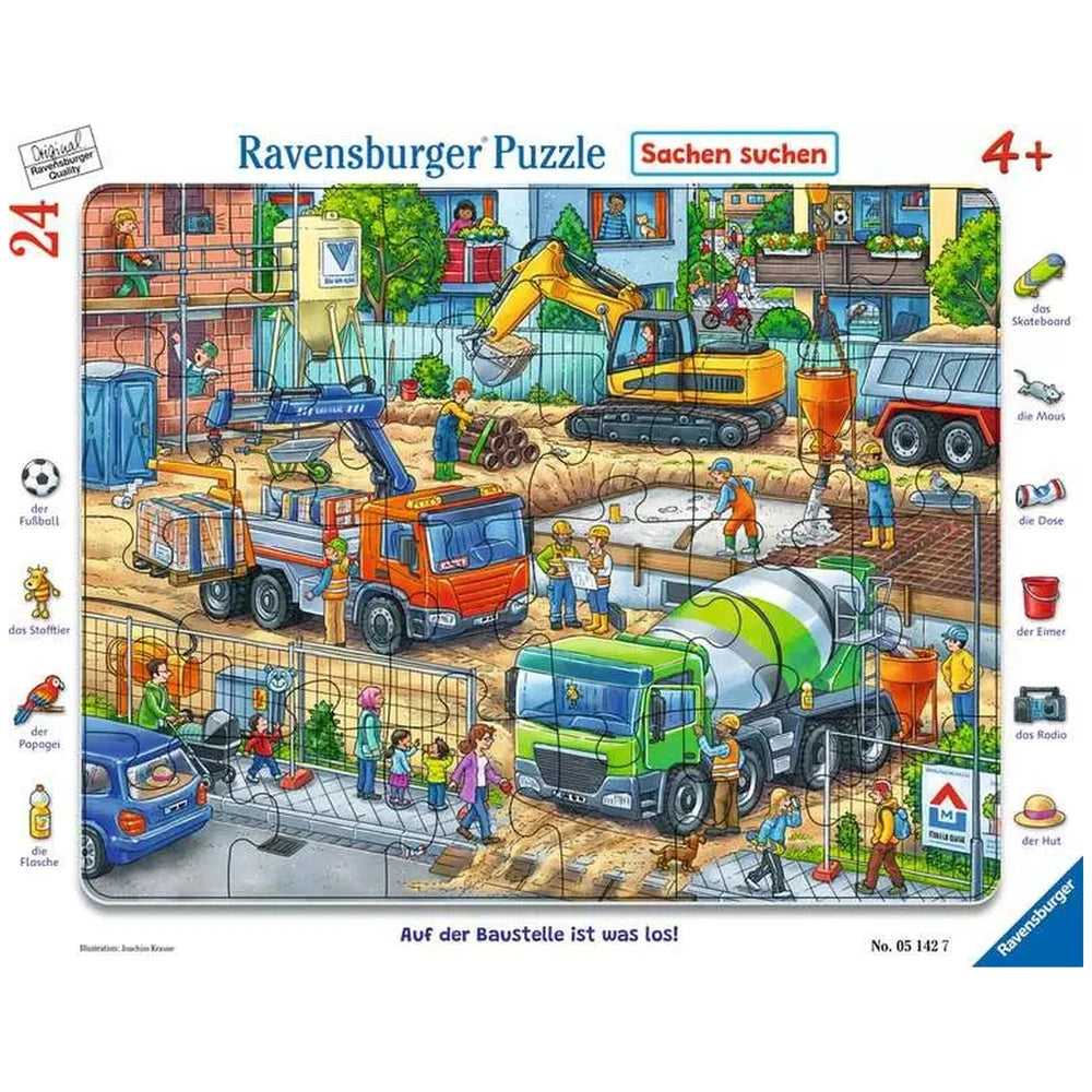 Ravensburger - Hay algo sucediendo en el sitio de construcción - 24 piezas - Puzzles