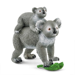 Schleich - Vida Salvaje - Madre Koala y Bebé - Figuras de Acción y Juguetes - 42566