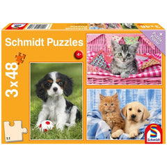 SCHMIDT SPIELE - Mis Animales Bebés Más Lindos 48 Piezas Rompecabezas para Niños - Rompecabezas