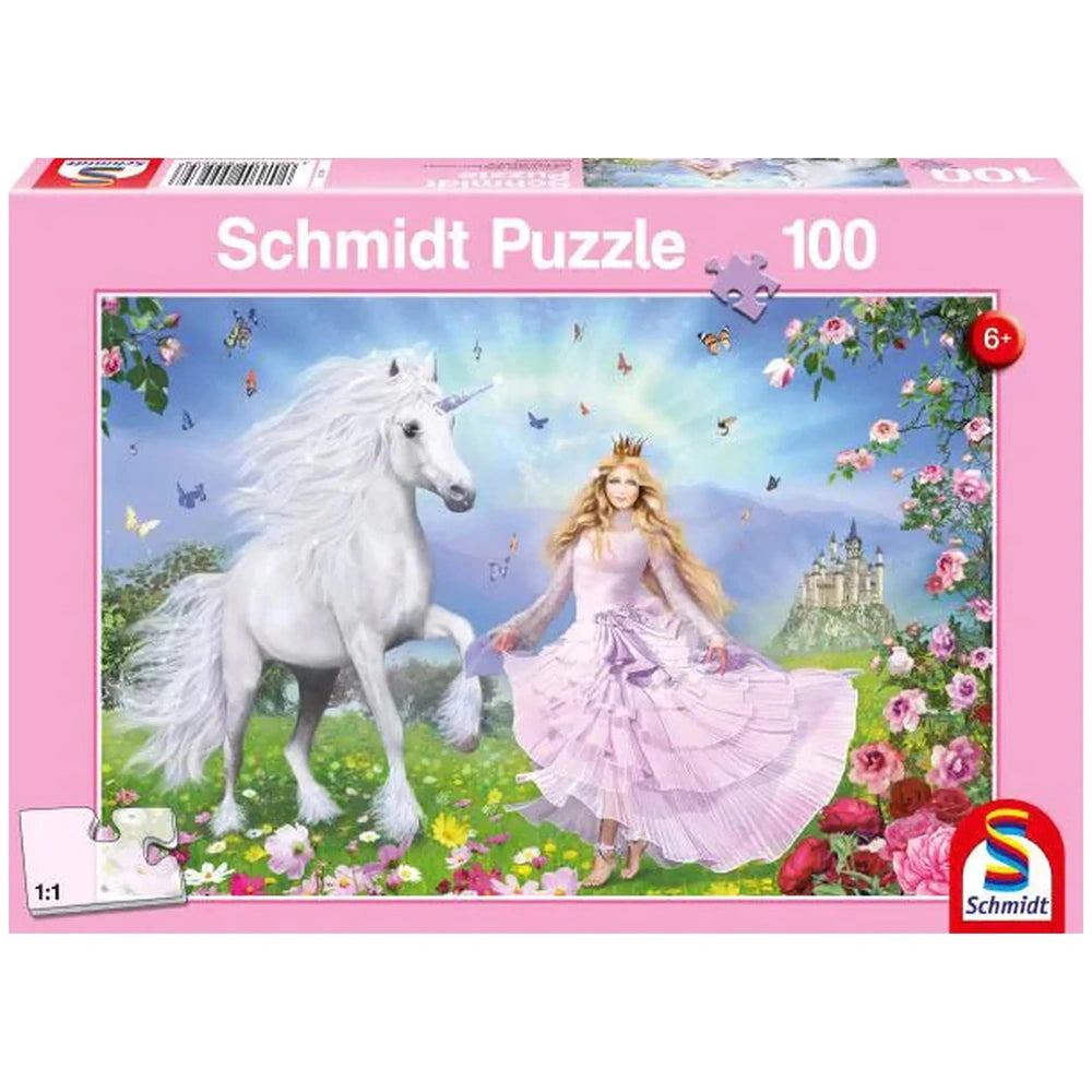 Schmidt Spiele - Princesa de los Unicornios 100 Pzs - Rompecabezas