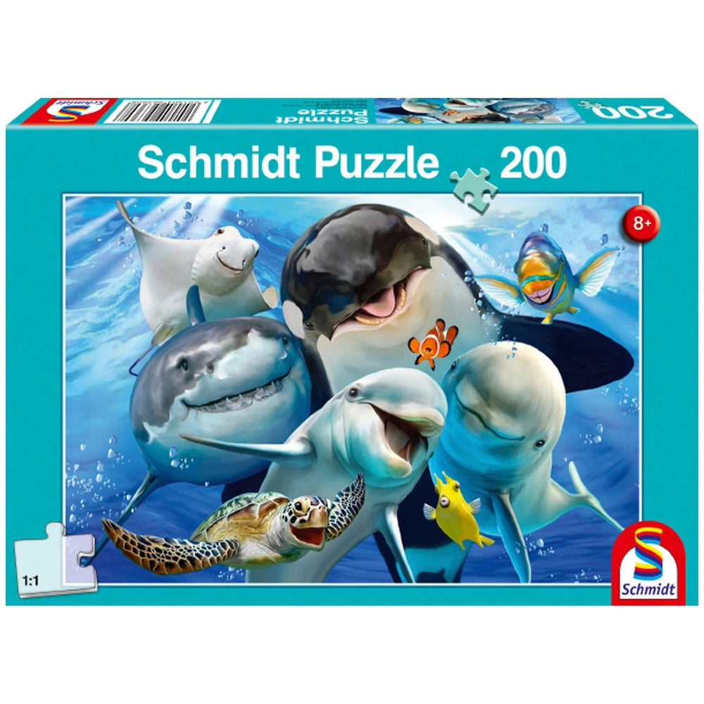 SCHMIDT SPIELE - Amigos Submarinos 200 Piezas Puzzles para Niños - Puzzles