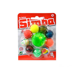 Simba Bouncing Balls Set package featuring six colorful activity balls, visible through a clear plastic window.