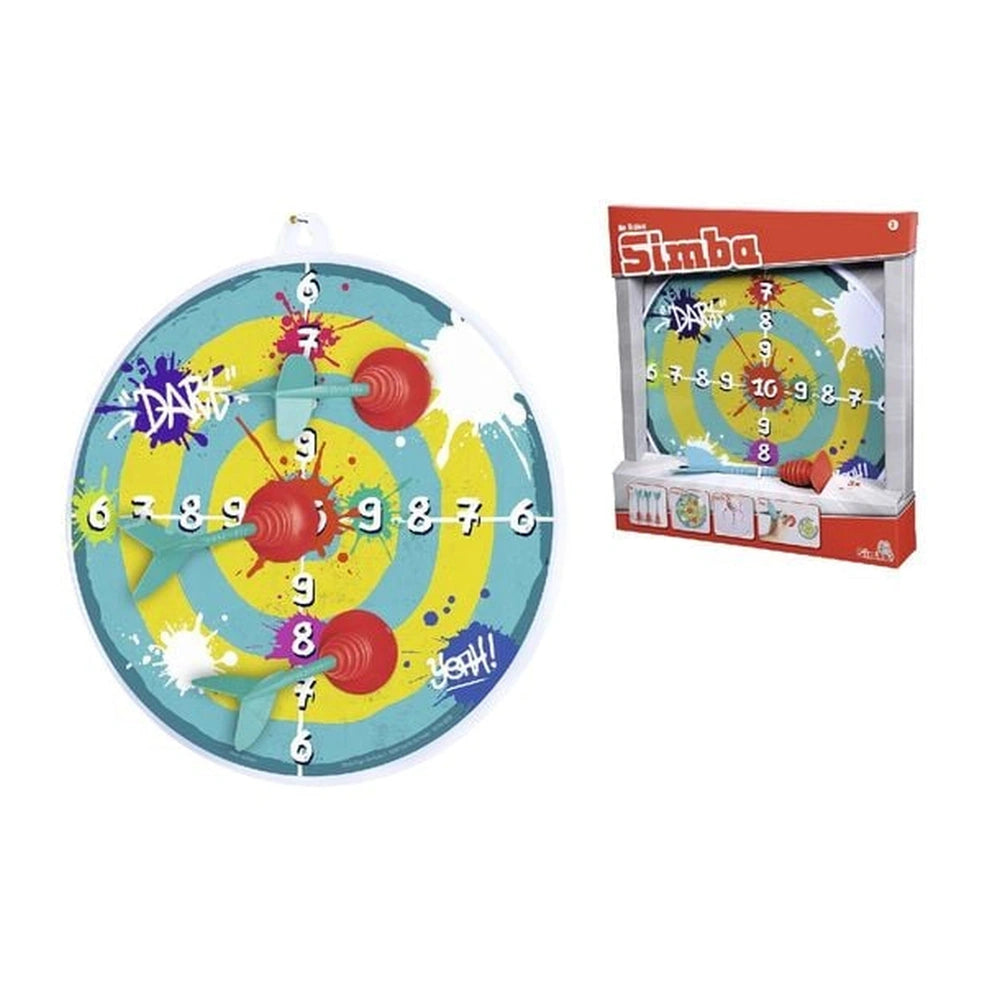 Simba - Juego de dardos con 3 flechas de ventosa - Juguetes deportivos