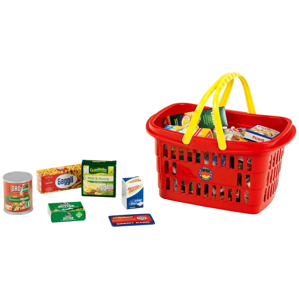 Theo Klein - Cesta de Compras Lleno de Productos de Alemania - Profesiones de Imaginación y Juego de Roles