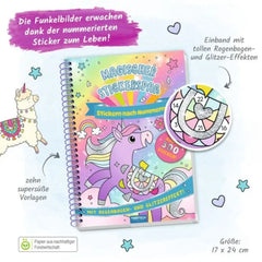 TROTSCH - Magical Sticker Fun Glitter Sticker Activity Book Arts and Crafts - German Edition