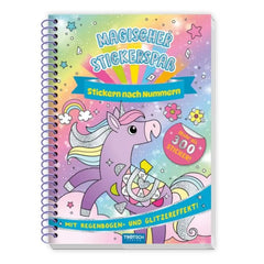 TROTSCH - Magical Sticker Fun Glitter Sticker Activity Book Arts and Crafts - German Edition