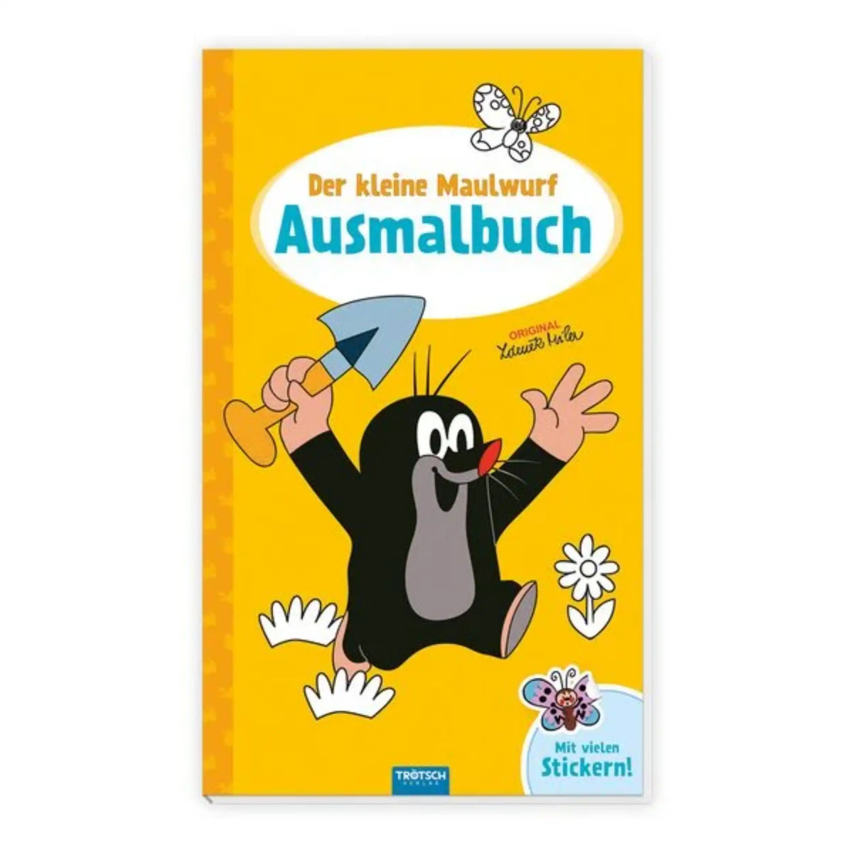 TROTSCH - Der Kleine Maulwurf Coloring Book with Stickers Arts and Crafts - German Edition