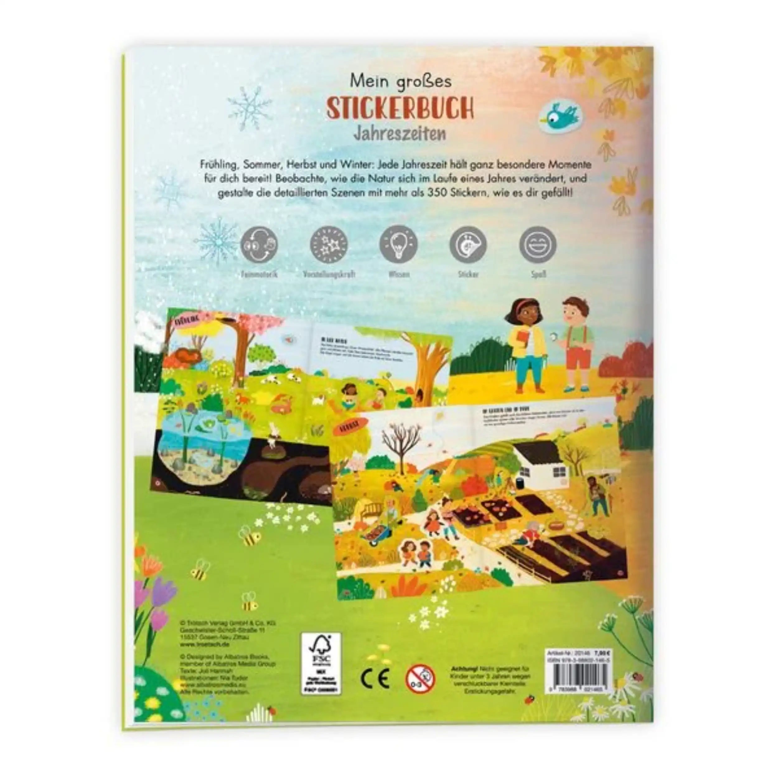 TROTSCH - My Big Sticker Book Seasons Books - German Edition