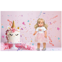 Vestido de Unicornio Hannah Tamaño 35-45 Cm - Conjuntos de Juego de Muñecas y Figuras de Juguete